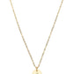 Dear Addison Yellow Gold Letter B Necklace