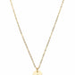 Dear Addison Yellow Gold Letter I Necklace