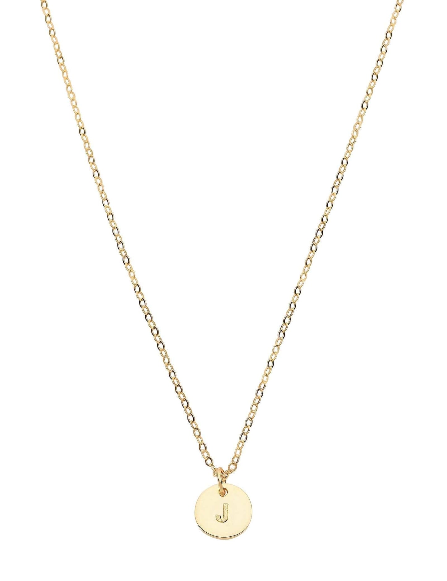 Dear Addison Yellow Gold Letter J Necklace