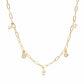 Dear Addison Yellow Gold / Freshwater Pearl Sunday Sunset Necklace