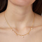Dear Addison Yellow Gold / Freshwater Pearl Sunday Sunset Necklace