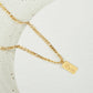 Dear Addison Yellow Gold Love Tag Necklace